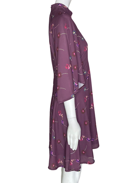 Vestido Oh My Love Estampado Fluido Morado - Talla S