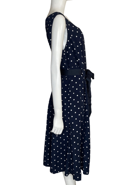 Vestido Studio 1 Polka dot Midi Azul - Talla U