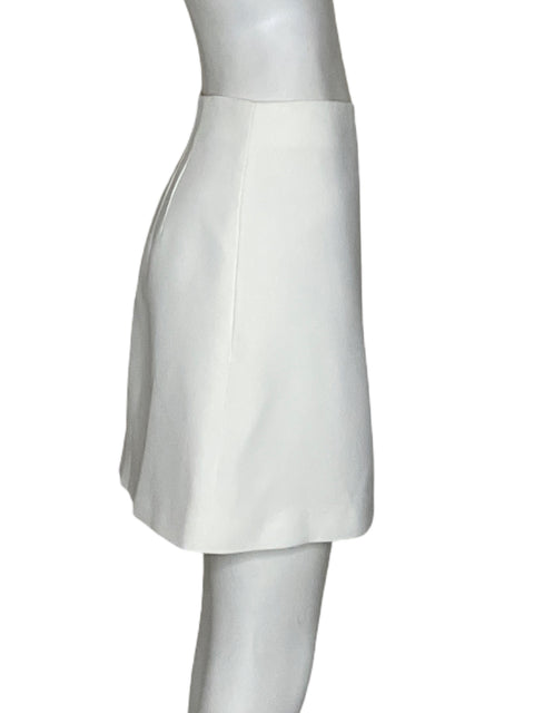 Falda Zara Mini Liso Blanco - Talla L