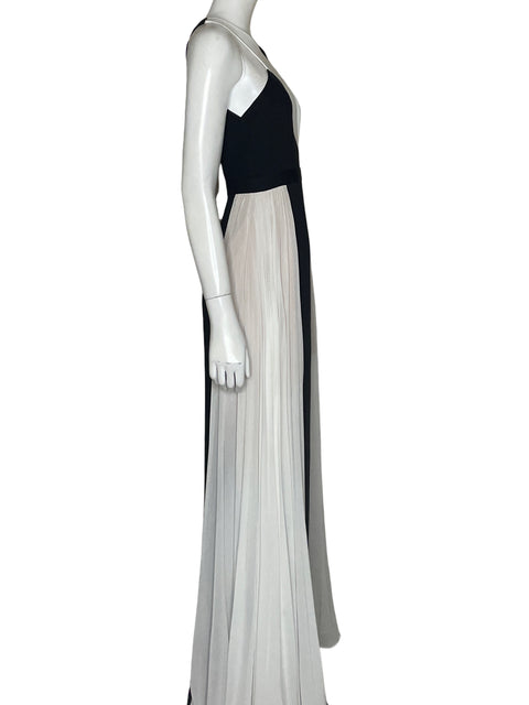 Vestido Bcbg Maxazria Maxi Asimétrico Negro - Talla 0