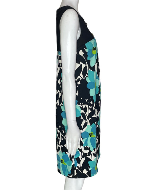 Vestido Dressbarn Midi Estampado Azul - Talla 8