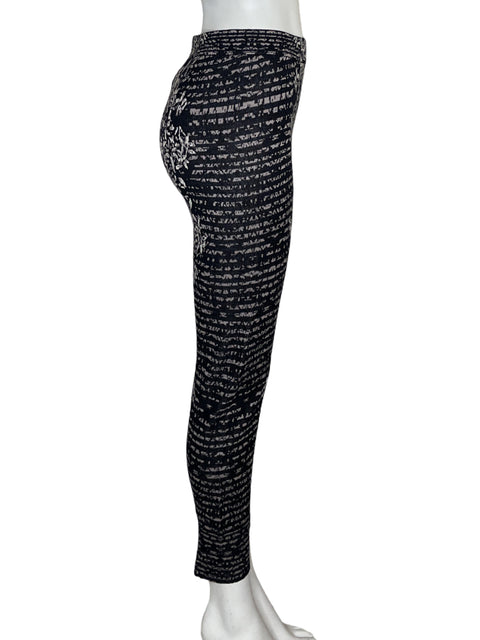 Pantalón Bcbg Maxazria Leggins Estampado Negro - Talla XS