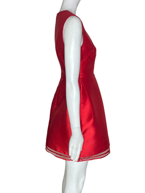 Vestido Tesoro Tps Liso Lentejuelas Rojo - Talla S