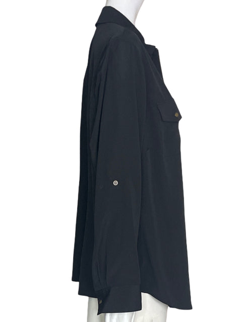 Blusa Michael Kors Bolsillo Zipper Negro - Talla XXL