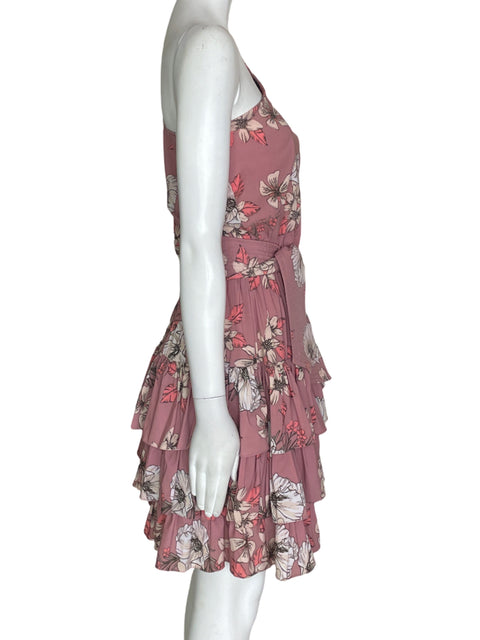 Vestido Osadia Fajon Oneshoulder Rosado - Talla S