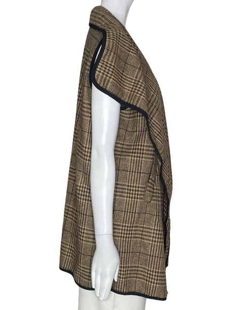 Chaqueta Tesoro Tps Estampado Cuadros Marron - Talla XXL