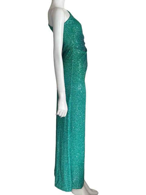 Vestido Baobab Lentejuelas Degradado Verde - Talla S