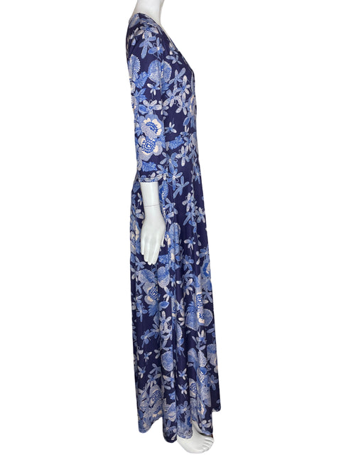 Vestido Fifilles Maxi Ajustado Azul - Talla S