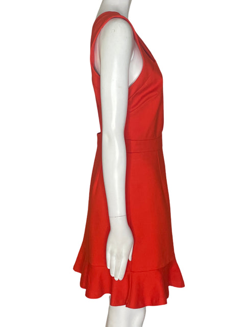 Vestido Adelyn Rae Cruzado Sin mangas Naranja - Talla S