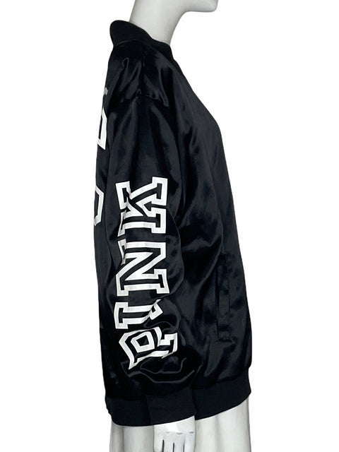 Chaqueta Victoria Secret Texturizado Oversize Negro - Talla L