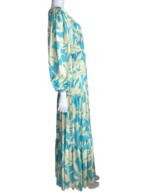 Vestido Cocoota Maxi Print Long sleeve Amarillo - Talla S