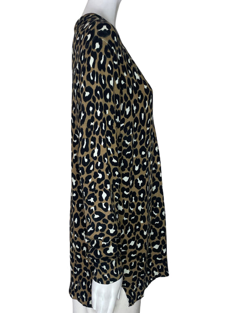 Chaqueta Michael Kors Animal print Cuello v Marrón - Talla L