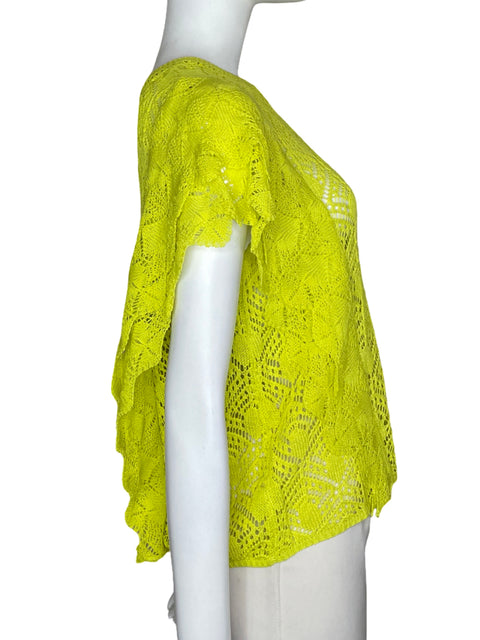 Blusa Sfera Tejido Vuelos Verde - Talla M