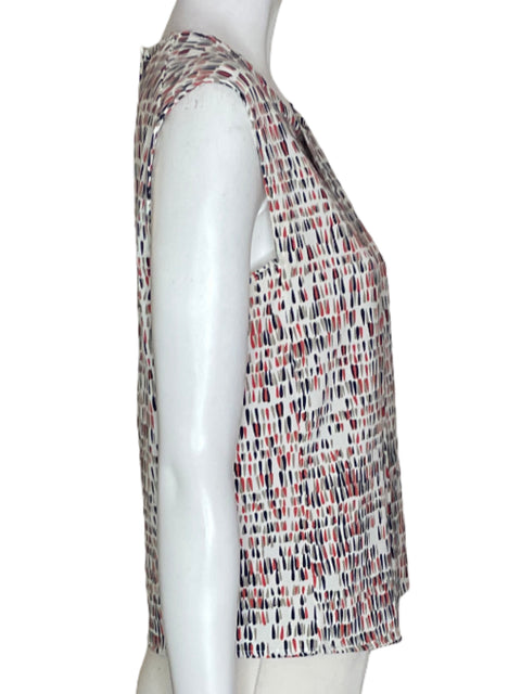 Blusa Trucco Estampado Sin mangas Rojo - Talla 40