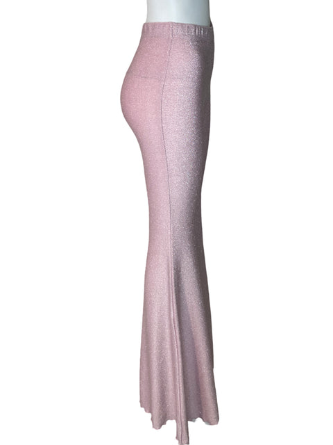 Pantalón Sleeper Wide-leg Ajustado Brillo Rosado - Talla S