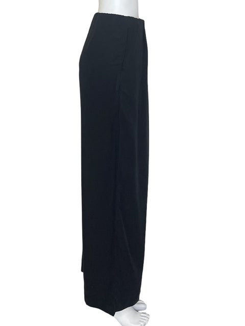 Pantalón Asos Palazo Pliegue Negro - Talla S
