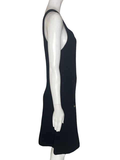 Vestido Tesoro Tps Midi Tejido Negro - Talla L