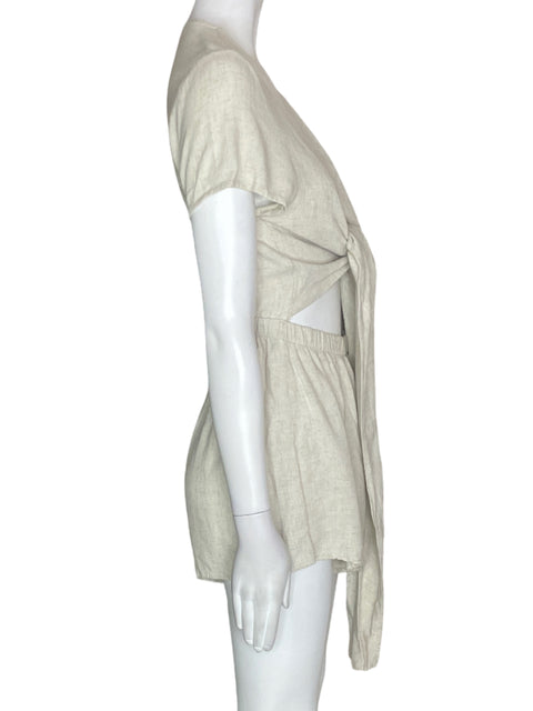 Romper Princess Polly Amarrado Cuello v Beige - Talla 12