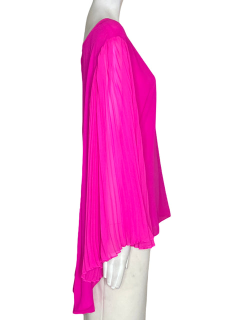 Blusa Vince Camuto Liso Plisado Rosado - Talla XL