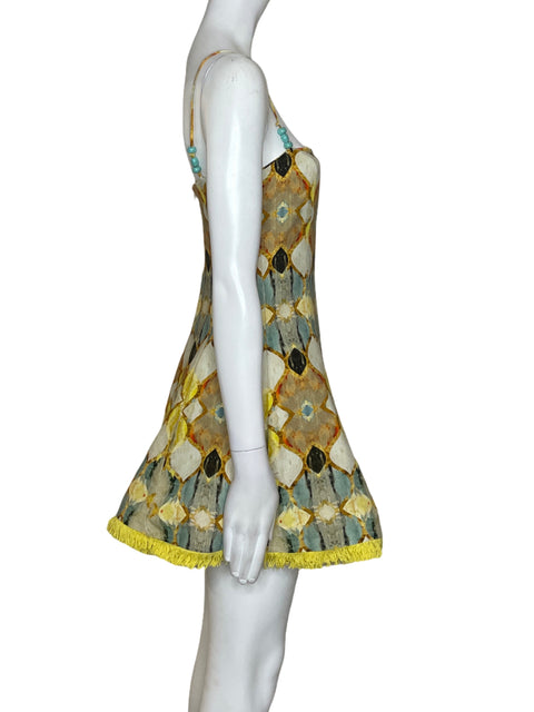 Vestido Alexis Cruz Tirantes Amarillo - Talla XS