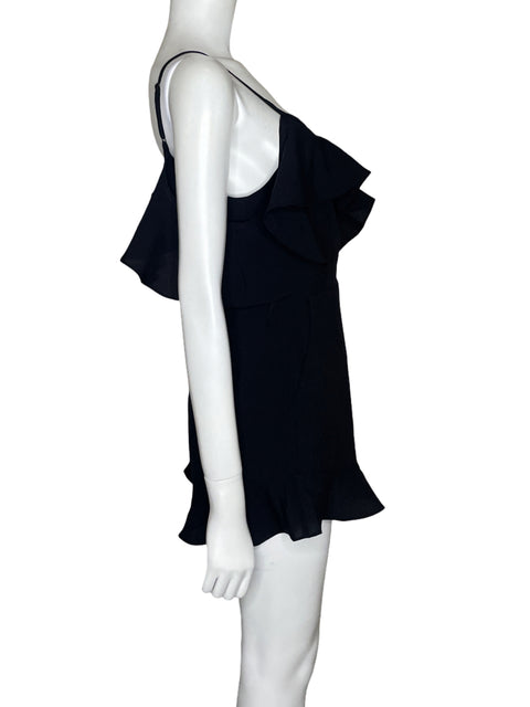 Romper Blue Blush Vuelos Escote v Negro - Talla M