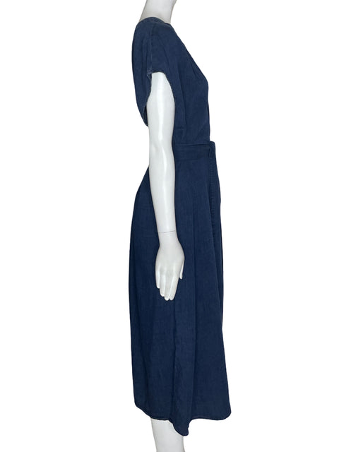 Vestido Banana Republic Midi Fajon Azul - Talla L