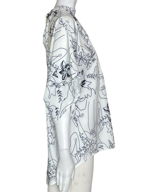 Blusa Tesoro Estampado Blanco - Talla L