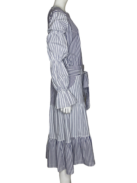 Conjunto Revamp Estampado Lineas Azul - Talla M