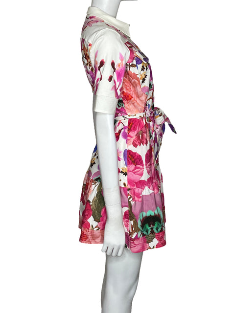 Vestido Desigual Camisero Floral Morado - Talla XS