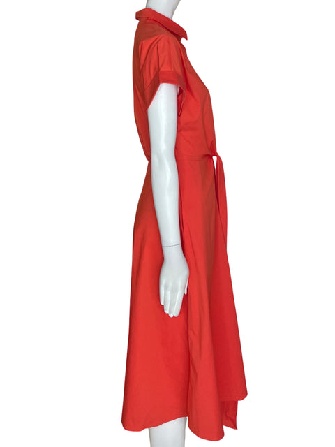 Vestido Ralph Lauren Amarrado cintura Manga corta Naranja - Talla 2