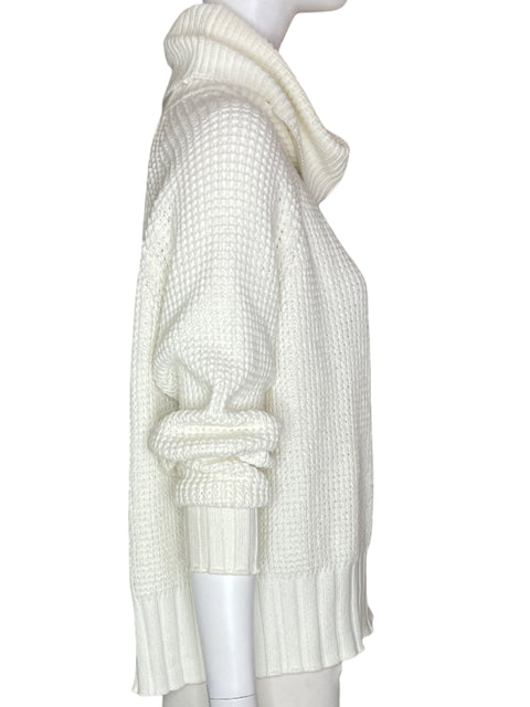 Chaqueta Naf Naf Tejido Lana Blanco - Talla XS