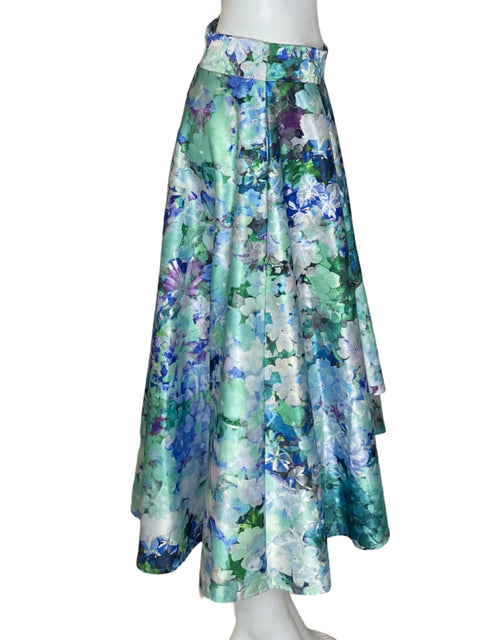 Falda Tesoro Tps Midi Estampado Azul - Talla M