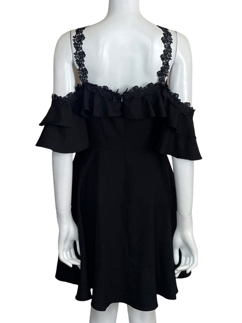 Vestido Symphony Mini Encaje Negro - Talla L