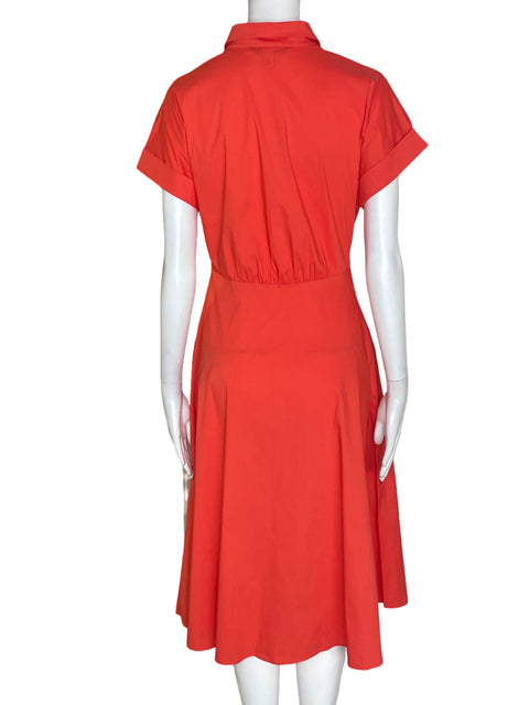 Vestido Ralph Lauren Amarrado cintura Manga corta Naranja - Talla 2
