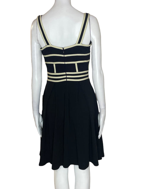 Vestido Pink Martini Midi Plisado Negro - Talla XS