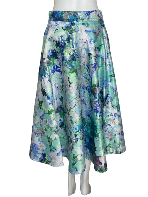 Falda Tesoro Tps Midi Estampado Azul - Talla M