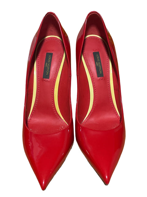 Zapatos Louis Vuitton Stietto Rojo - Talla 7.5