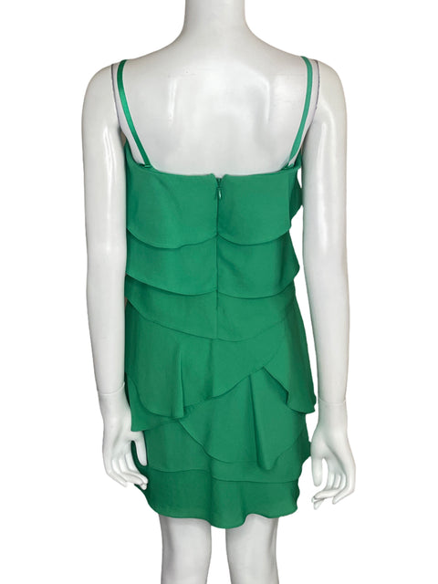 Vestido Bcbg Mini Vuelos Verde - Talla 6