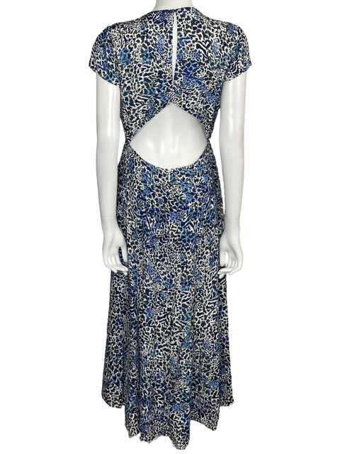 Vestido Reiss Maxi Back out Azul - Talla 8