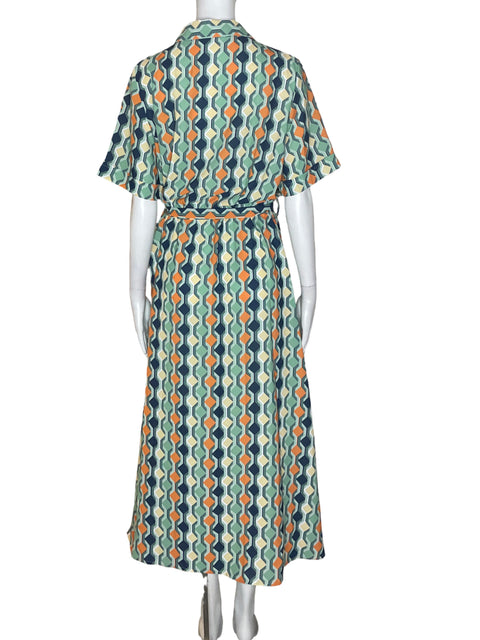 Vestido Tresor Maxi Fajon Verde - Talla 44