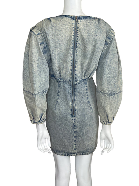 Vestido Idem Ditto Denim Pinzas Azul - Talla M