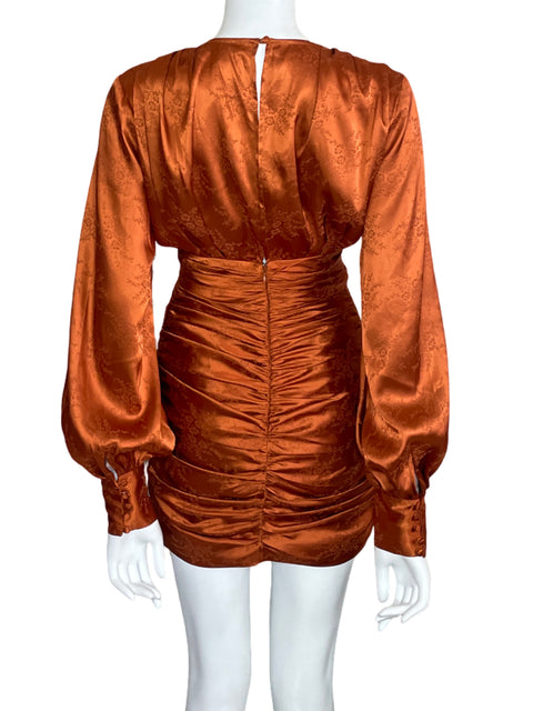 Vestido Ronny Kobo Carissa Mini Naranja - Talla S