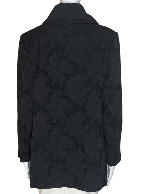 Chaqueta Antea Liso Manga larga Botones Negro - Talla 48