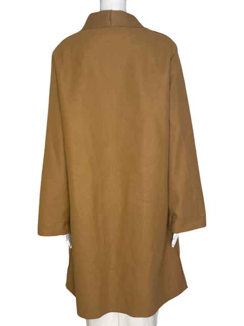 Chaqueta Tesoro Tps Liso Abierto Marron - Talla XXL