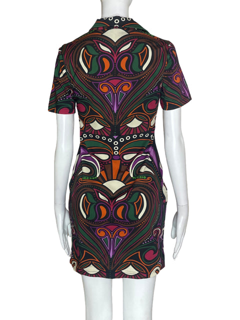 Vestido Desigual Slim Retro Morado - Talla M