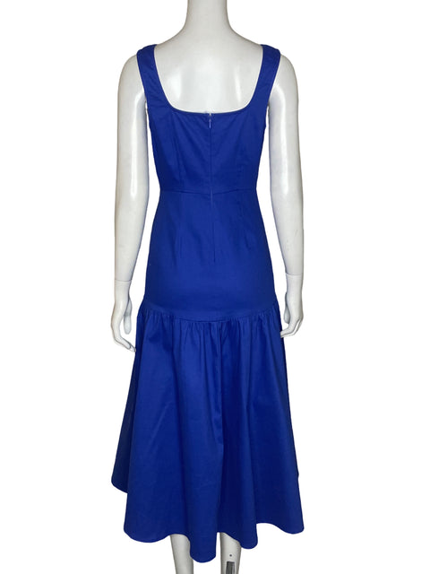 Vestido Flying Tomato Midi Ajustado Azul - Talla S
