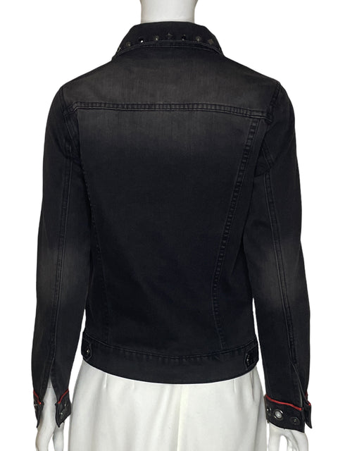 Chaqueta Desigual Texturizado Estampado Negro - Talla XS