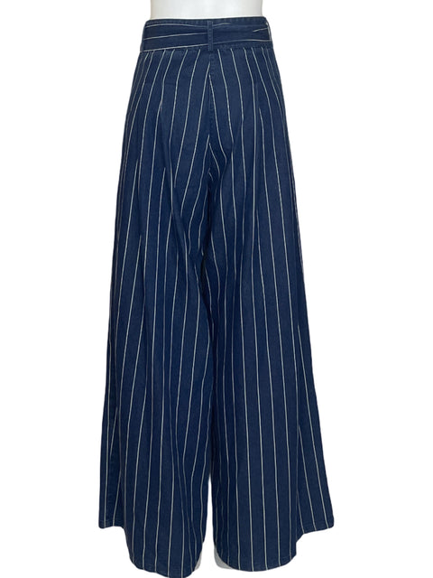 Pantalón Gracia Fajon Rayas Azul - Talla M