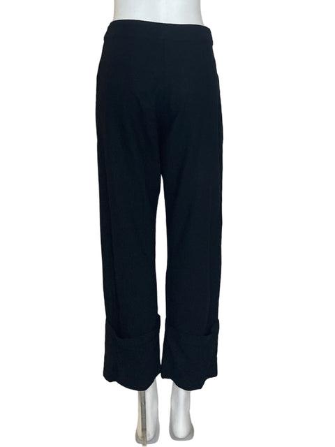 Pantalón Pink Filosofy Recto Doblado Negro - Talla S