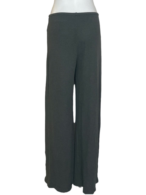Pantalón Zara Recto Palazo Gris - Talla S